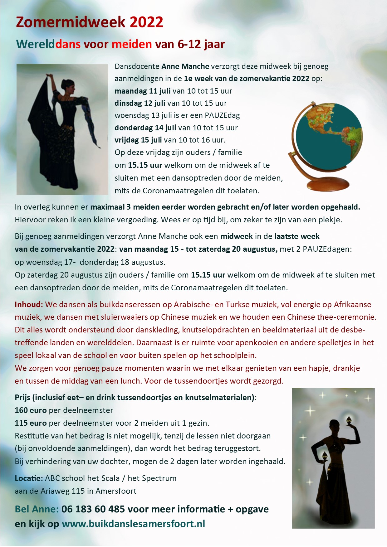 flyer werelddans zomermidweek 2022