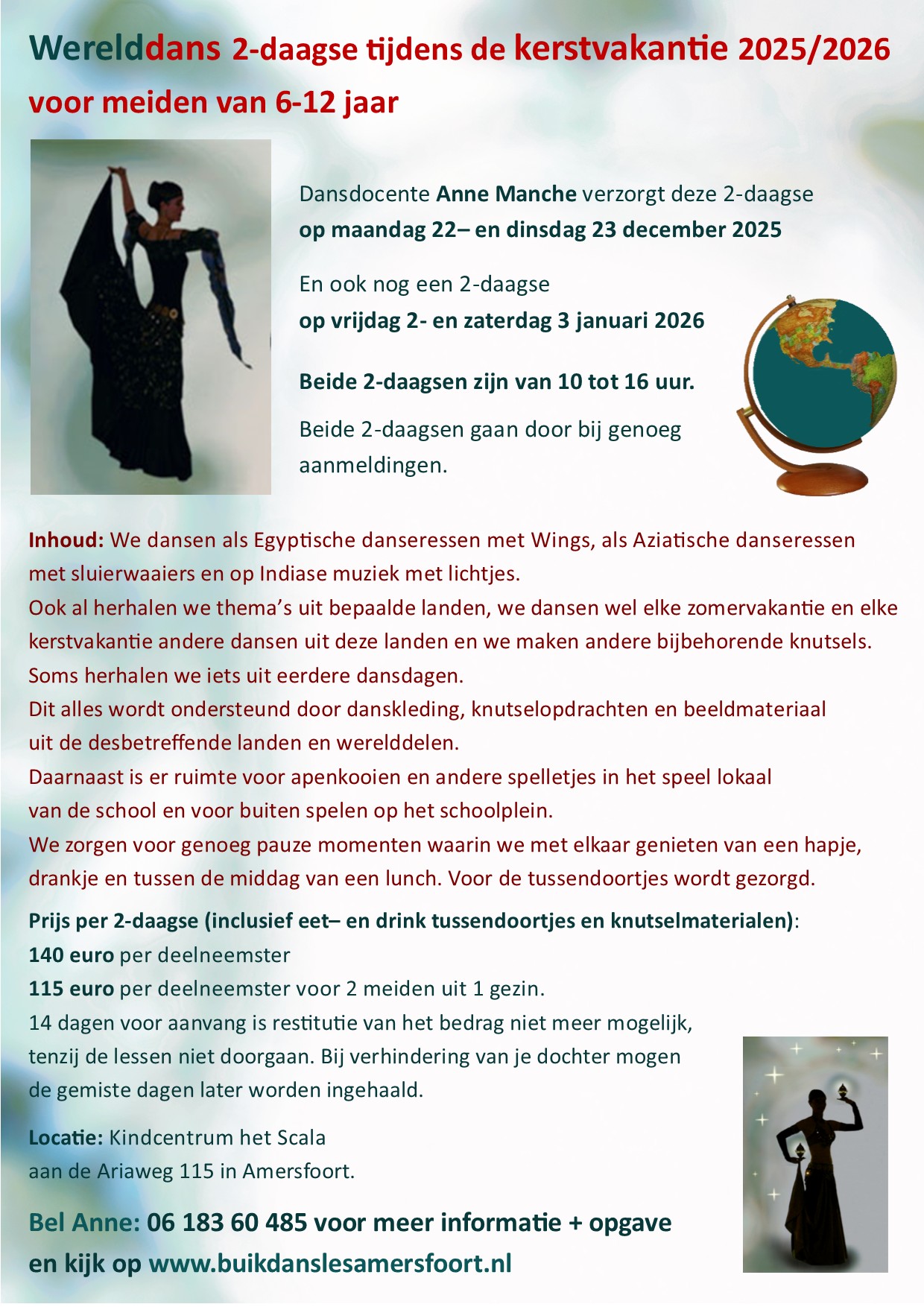 flyer werelddans kerst 2-daagse 2025 2026